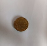 Coin with Queen Elizabeth used