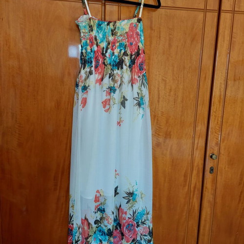 Pink Shadow floral dress like new, one size, white and colorful