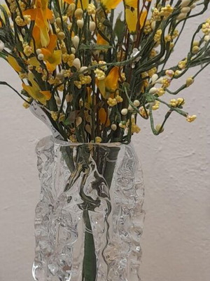 Glass vase 26 cm new