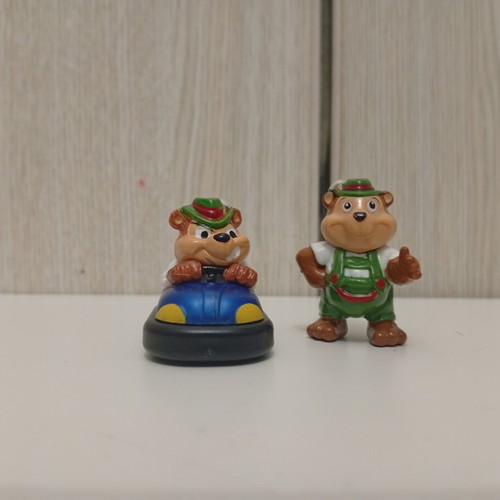 Kinder Surprise Joy teddy bear figures set used