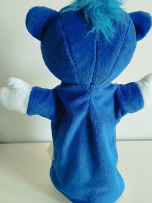 Hand puppet for puppet theater bear used
