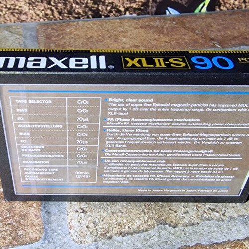 Maxell XL II-S 80s High Bias Chrome Cassette Tape New