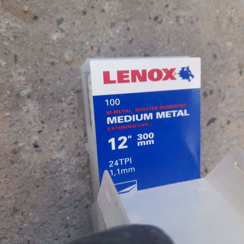 Lenox 300x13mm hacksaw blades new, American