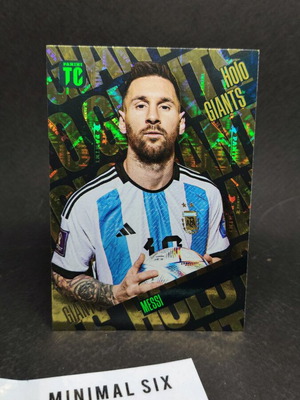 Συλλεκτική κάρτα Messi Holo Giants Panini Top Class σαν καινούργιο
