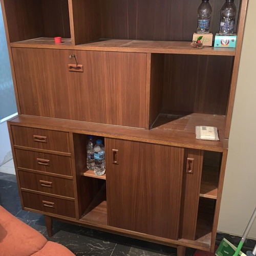 Bookcase made of solid wood used