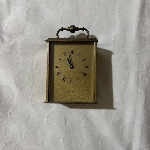 Vintage Swiza 8 Swiss Made mechanical alarm clock used