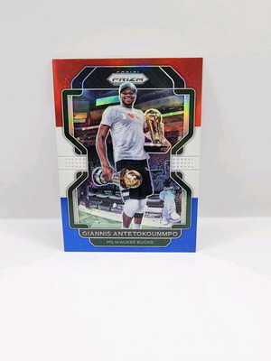 2021-22 prizm Giannis antetokounmpo Red/white/Blue