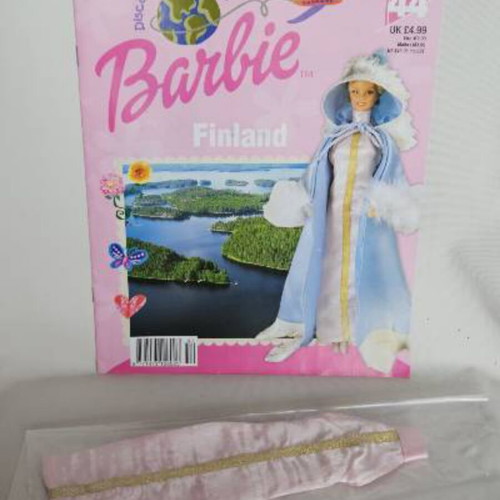 Discover the world with Barbie magazine collection with doll clothes