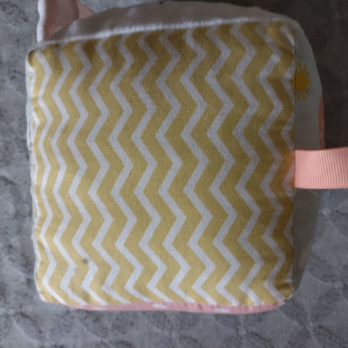 Activity cube handmade new with rattle