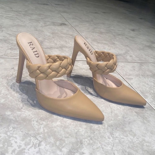 Raid heel sandals never worn No37 in beige and yellow