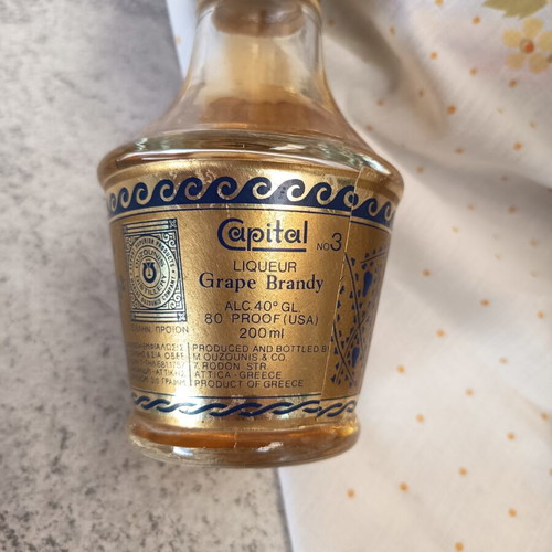 Ouzounis Capital collectible full bottle, 17 cm height