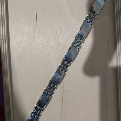 Men's stainless steel handcuff bracelet like new