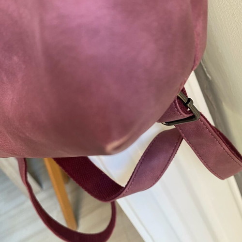 Backpack suede used backpack with zipper compartment