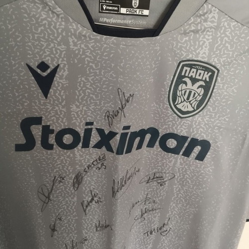 PAOK 2023-2024 Championship Signed Collectible Jerseys brand new