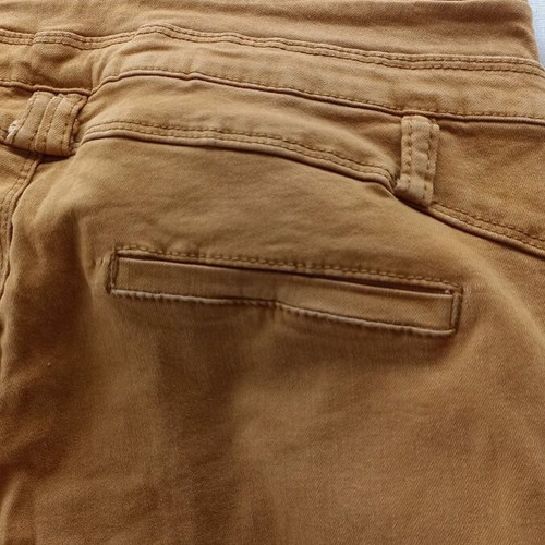 Women's denim pants like new, size L, mustard color