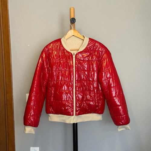 Pink Woman reversible jacket XL like new, red and beige