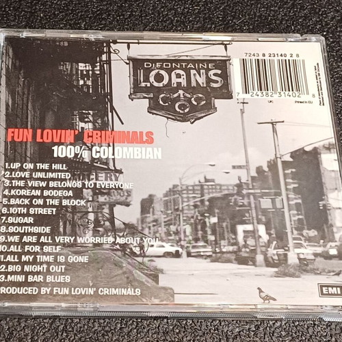 Fun Lovin' Criminals 100% Colombian CD used, alternative rock, rap