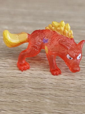 Φιγούρα Λύκος Zuru Smashers Dino Ice Age Ultra Rare Translucent Orange Winter used