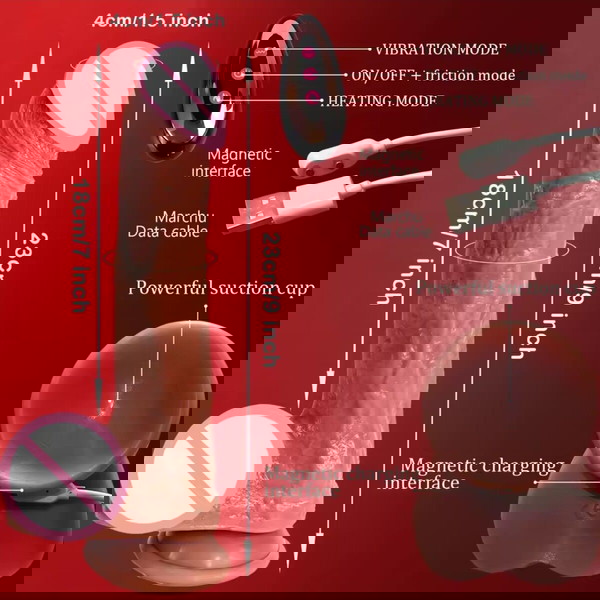 Ρεαλιστικός δονητής μας 9 επίπεδα δόνησης 18εκατοστα