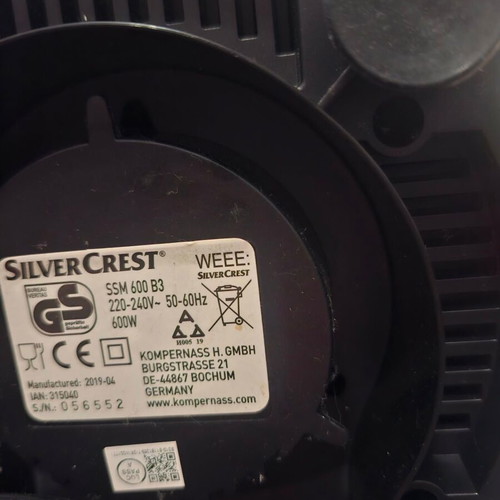 Blender Silvercrest 600 watt σαν καινούργιο με κανάτα 1750 ml και λειτουργία Ice crush