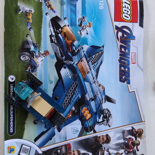 Lego Avengers 76126 manual and bike