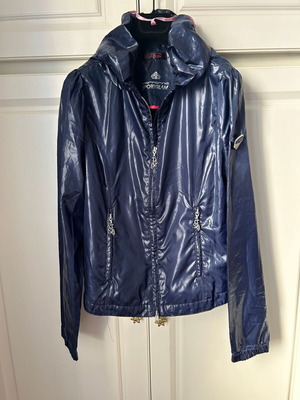 Fornarina jacket blue new, lightweight with detachable hood