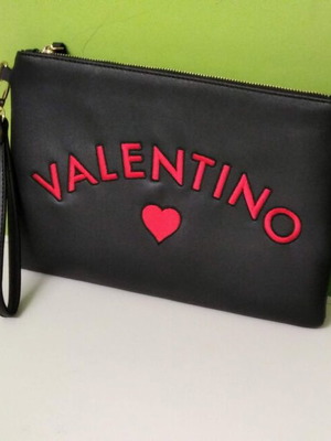 Valentino clutch bag new, large capacity, interior pockets