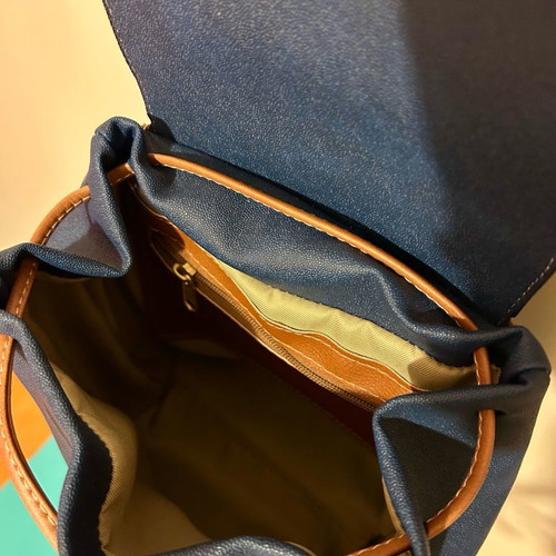 Backpack blue-brown new, shoulder bag