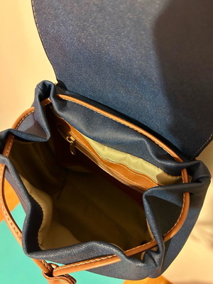 Backpack blue-brown new, shoulder bag