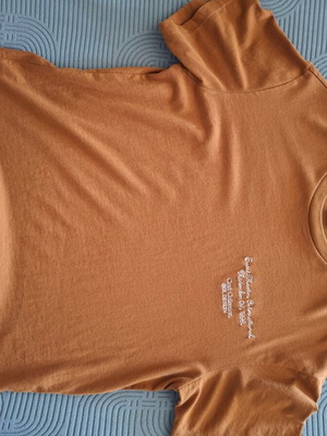 Boys' short-sleeve shirt XS brown like new