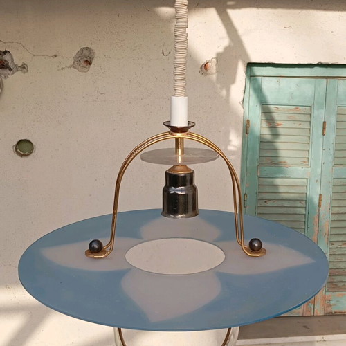 Plastic ceiling light used, fully functional