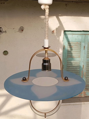 Plastic ceiling light used, fully functional