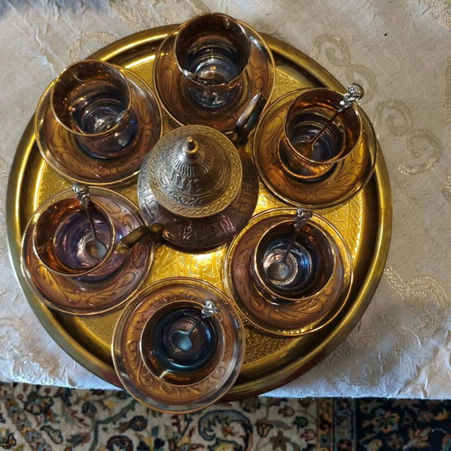 Turkish tea set like new, purchased from Turkey
