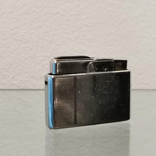 KBL “500” lighter used, vintage metal with black stone