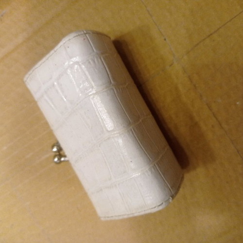 Wallet used for coins, 8.5x5cm, white