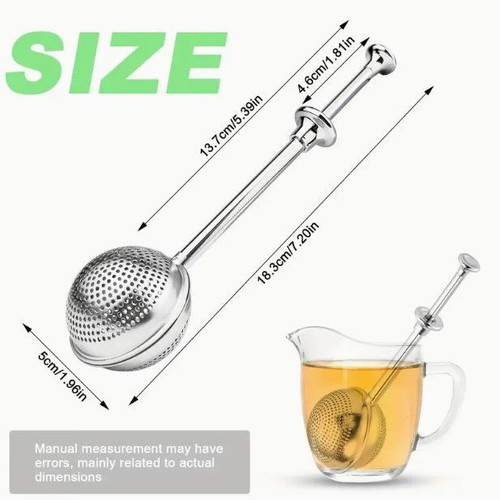 Stainless steel tea infuser with long handle new