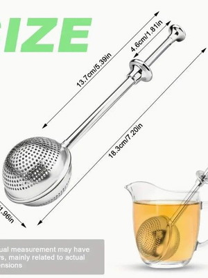 Stainless steel tea infuser with long handle new