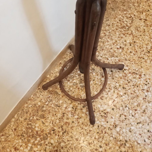 Wooden coat stand, solid wood, 2 meters high