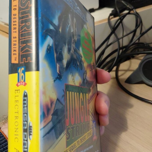 Jungle Strike Sega Mega Drive game like new, complete with manual