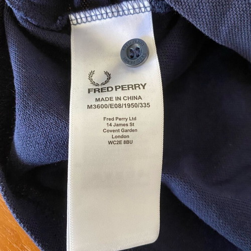 Fred Perry Men's Shirt S Blue Like New