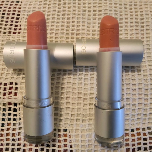 Catrice Luminous Lips lipsticks used, 2 pieces