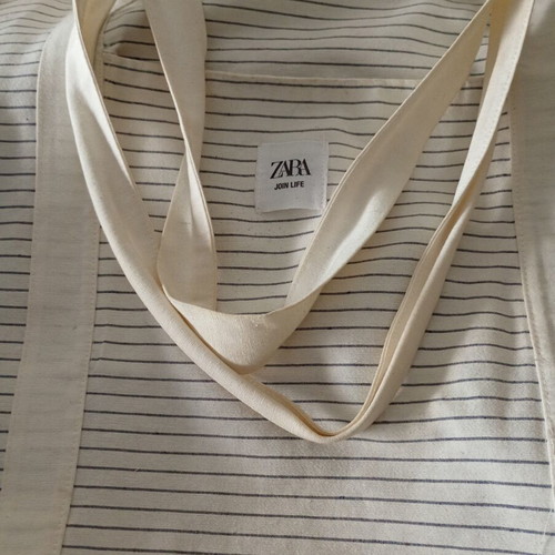 Zara white cotton shoulder bag, 60x45 cm, unused