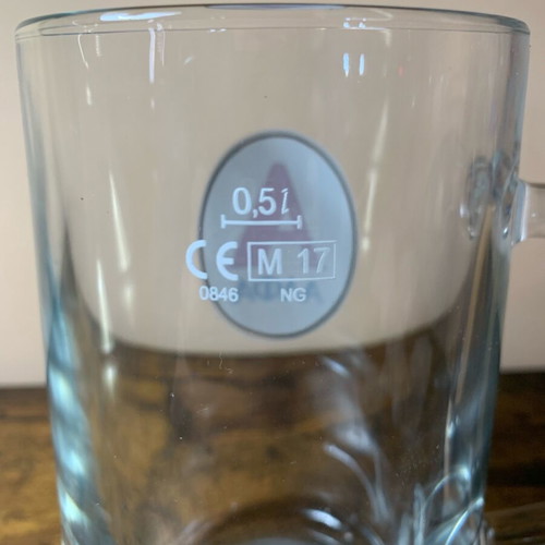 ALFA 0.5L glasses new, pack of 12 with handle