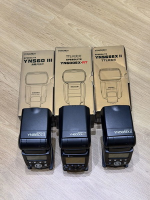 Yongnuo Speedlight Flash Set for Canon like new, 3 pieces