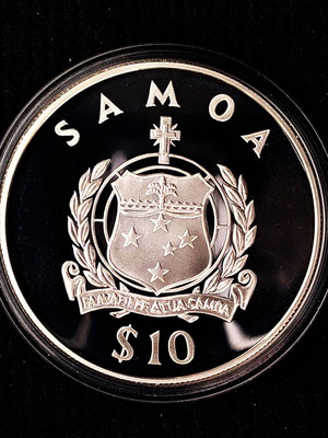 Νόμισμα Samoa 1998 Lady of the Century Silver Proof σαν καινούργιο με COA