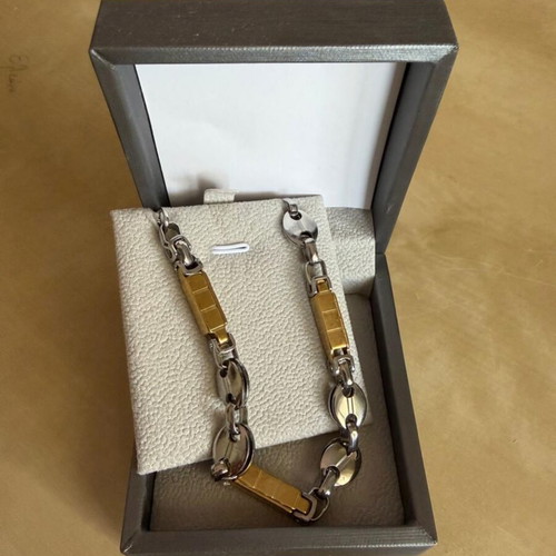 Gold and silver stainless steel bracelet
