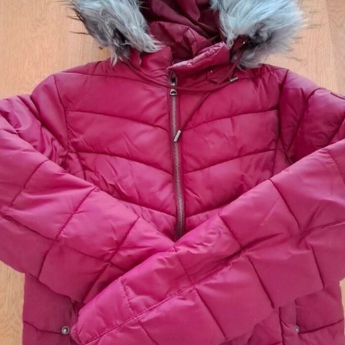 District75 women's jacket used, burgundy, size M with removable hood