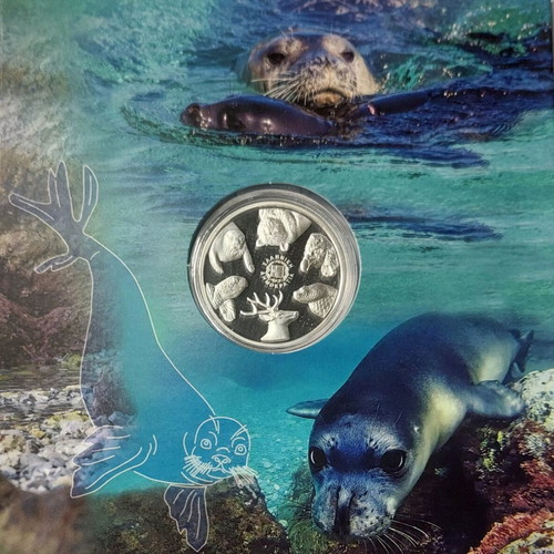 Monachus Monachus Seal collectible silver 5 € coin new