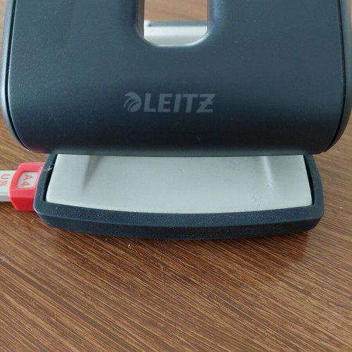 Leitz Cosy 30-Sheet Perforator Velvet Grey like new