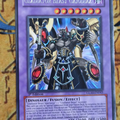 Gladiator Beast Gaiodiaz Fusion Monster κάρτα σαν καινούργιο